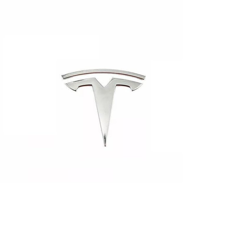 Model 3  Y Badge Emblem  Front Hood Frunk Replacement Logo for Tesla Model 3 and Y 3D ABS Emblem Chrome Silver